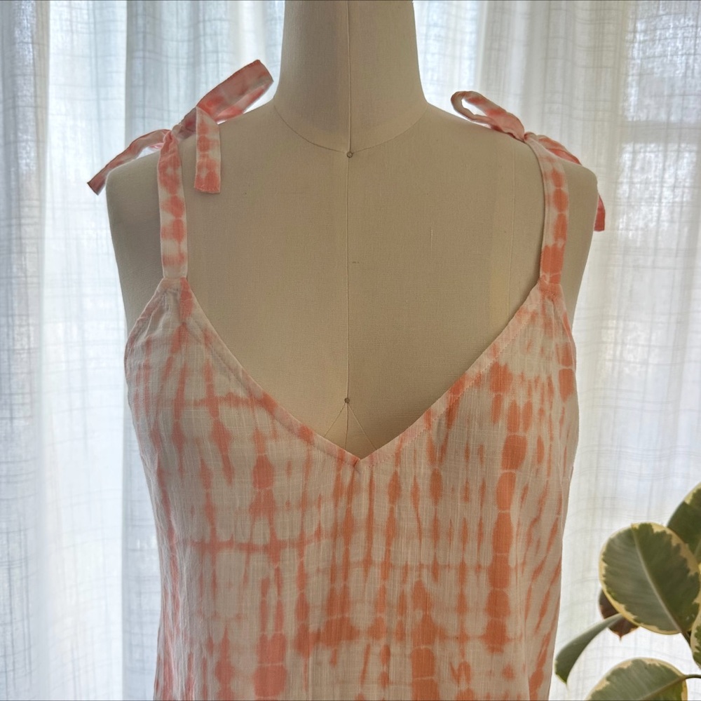 NW/OT Beachy tie-dye swim cover-up maxi - Picture 3 of 7